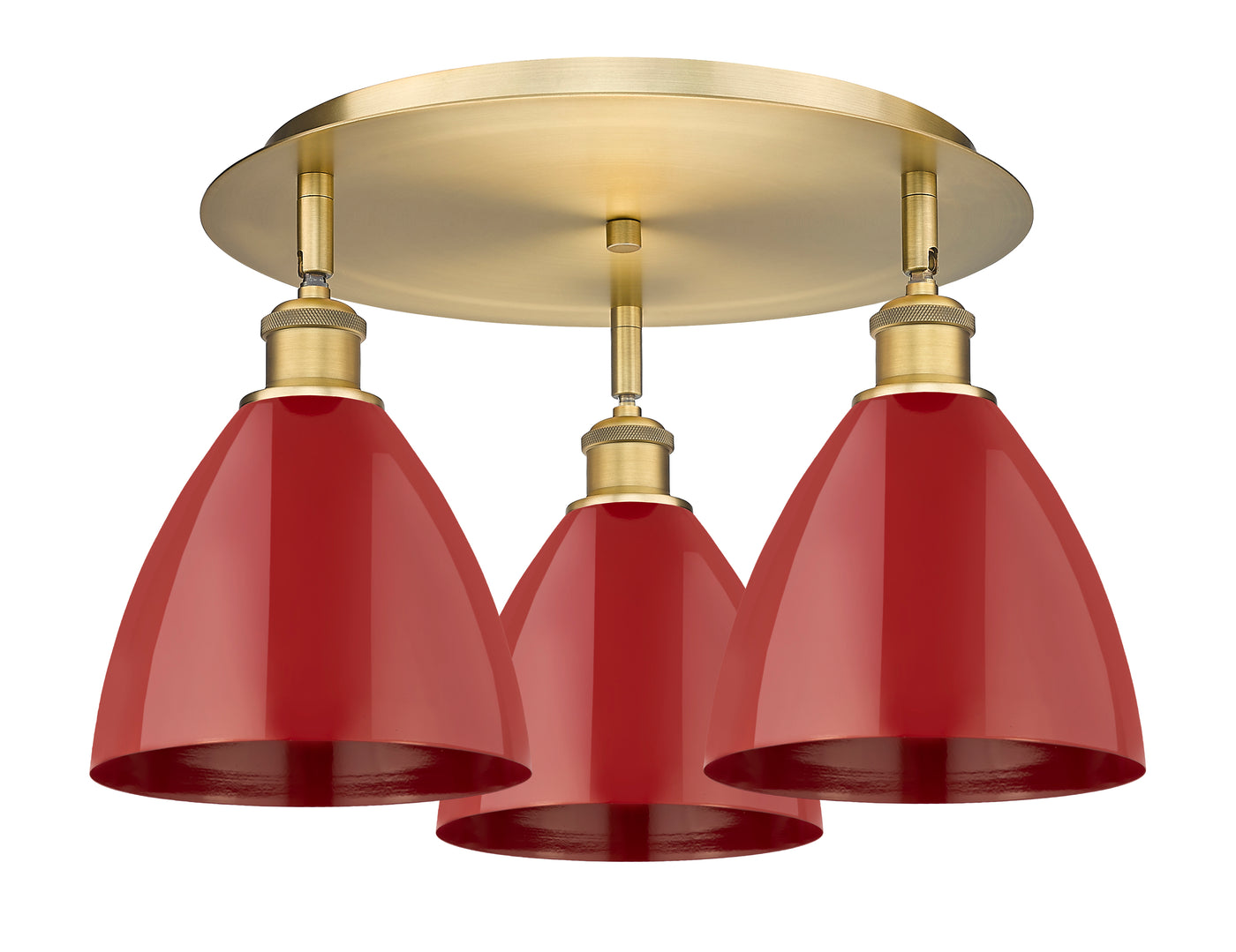 Ballston Semi-Flush Mount Satin Nickel