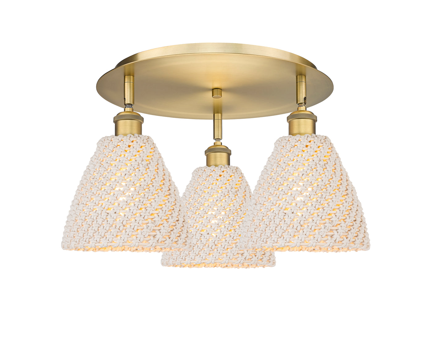 Ballston Semi-Flush Mount Satin Nickel
