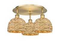 Ballston Semi-Flush Mount Satin Nickel
