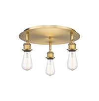 Ballston Semi-Flush Mount Satin Nickel