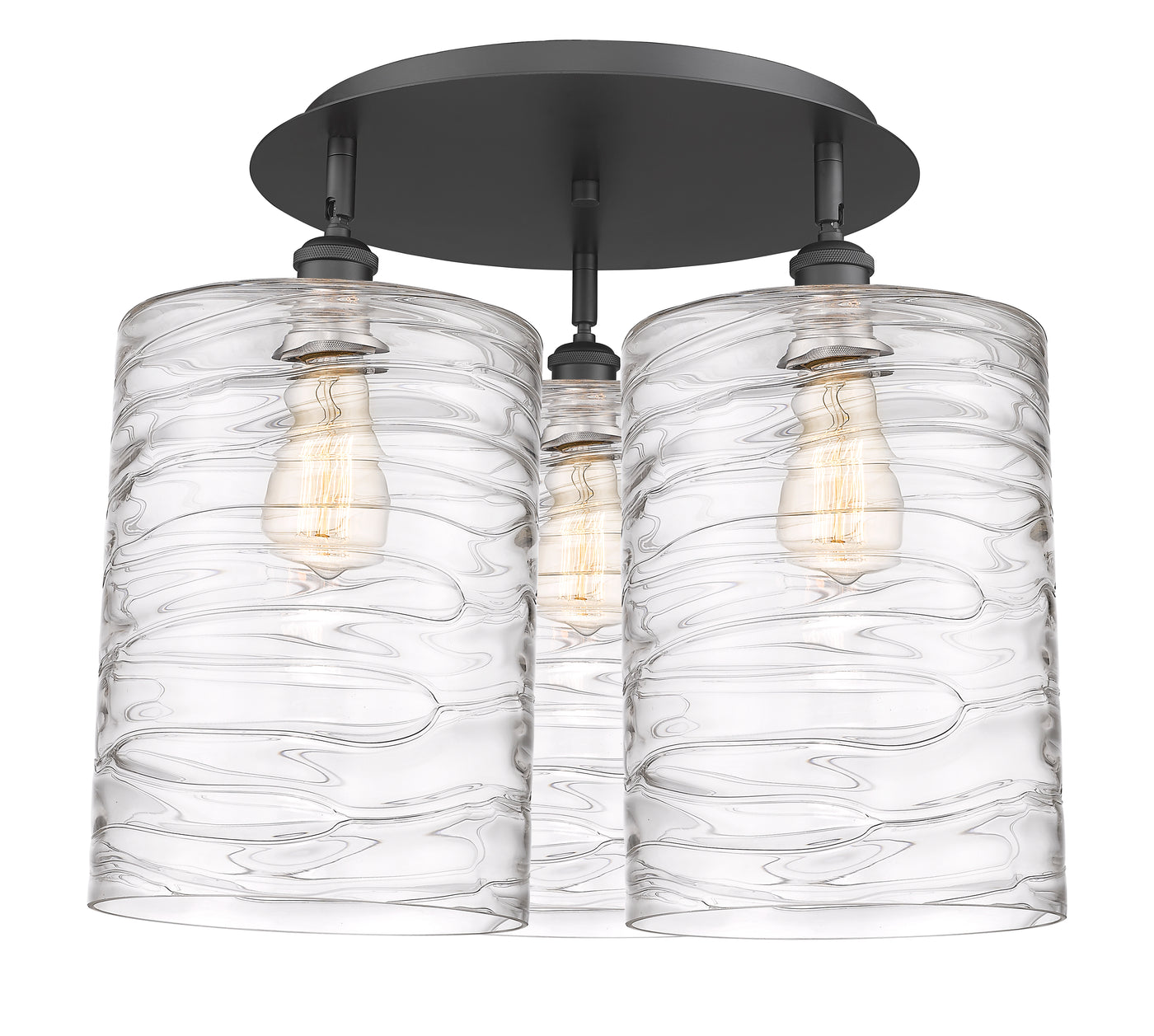 Ballston Semi-Flush Mount Satin Nickel