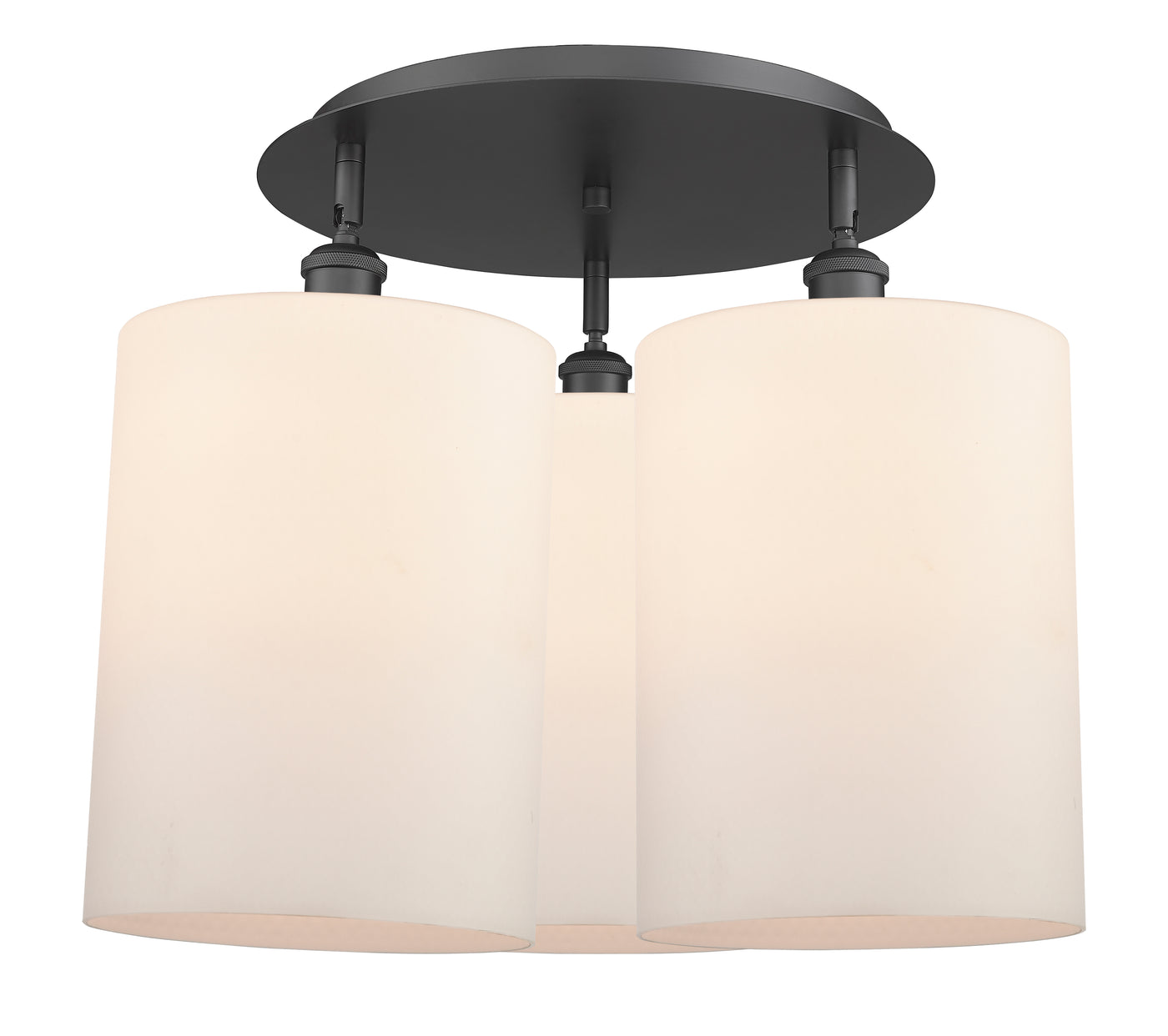 Ballston Semi-Flush Mount Satin Nickel Brass
