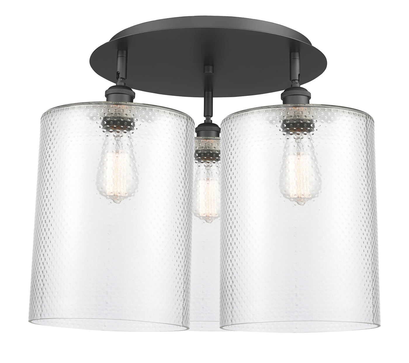 Ballston Semi-Flush Mount Satin Nickel Brass