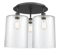 Ballston Semi-Flush Mount Satin Nickel Brass