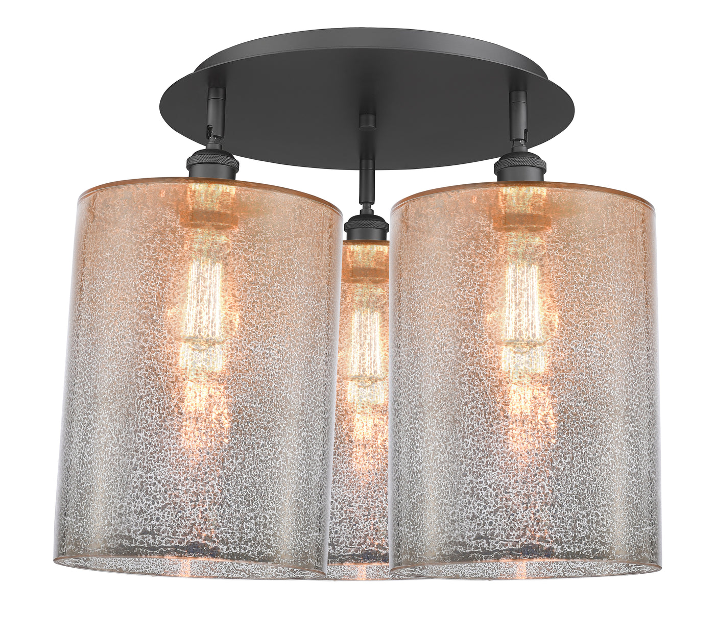 Ballston Semi-Flush Mount Satin Nickel Brass
