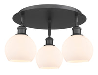 Ballston Semi-Flush Mount Satin Nickel