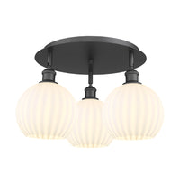 Ballston Semi-Flush Mount Satin Nickel Steel