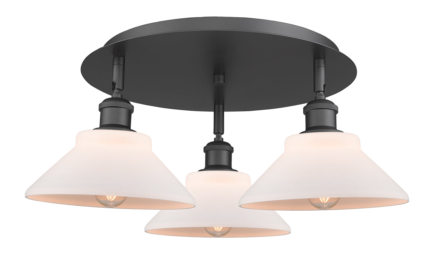 Ballston Semi-Flush Mount Satin Nickel Glass