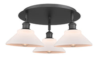Ballston Semi-Flush Mount Satin Nickel Glass