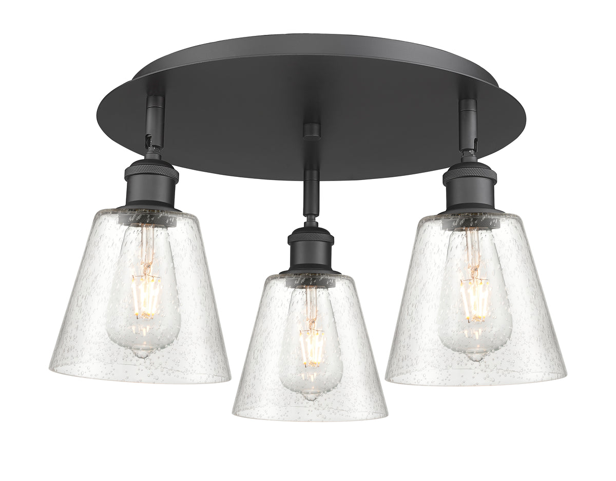 Caton 17-Inch 3-Light Semi-Flush Mount