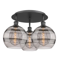 Ballston Semi-Flush Mount Satin Nickel