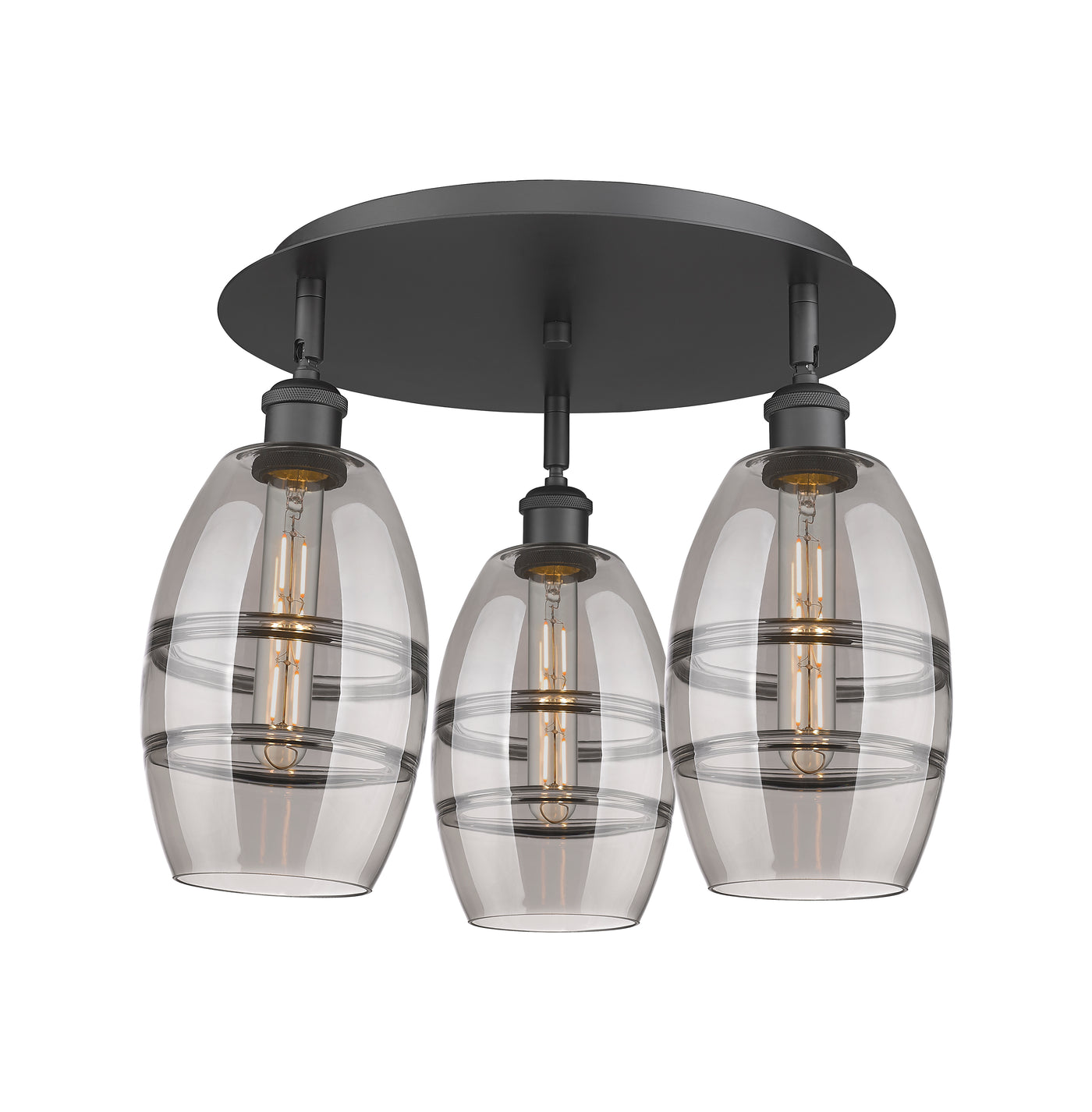 Ballston Semi-Flush Mount Satin Nickel