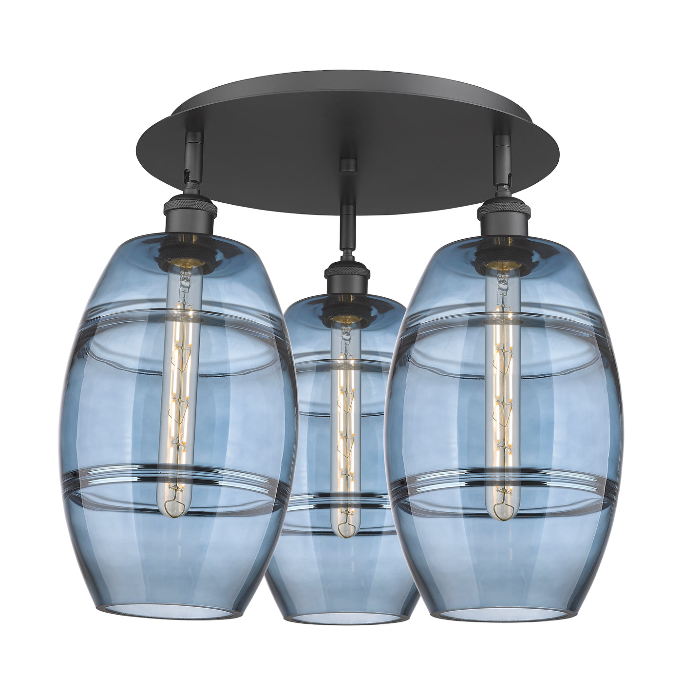 Ballston Semi-Flush Mount Satin Nickel