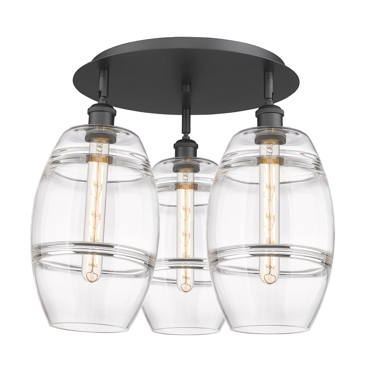 Ballston Semi-Flush Mount Satin Nickel