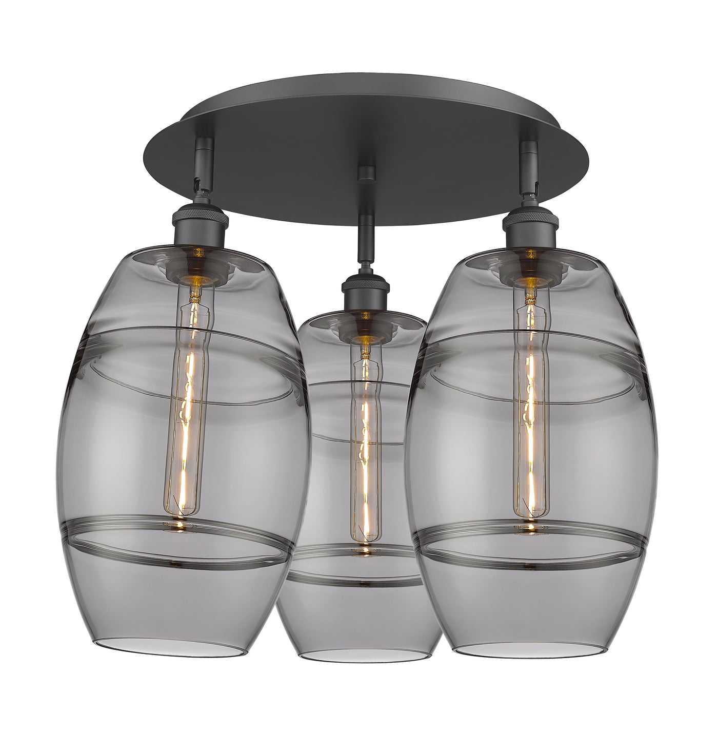 Ballston Semi-Flush Mount Satin Nickel
