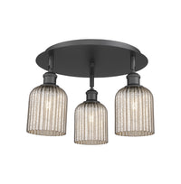 Ballston Semi-Flush Mount Satin Nickel