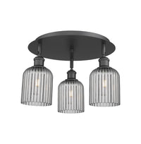Ballston Semi-Flush Mount Satin Nickel