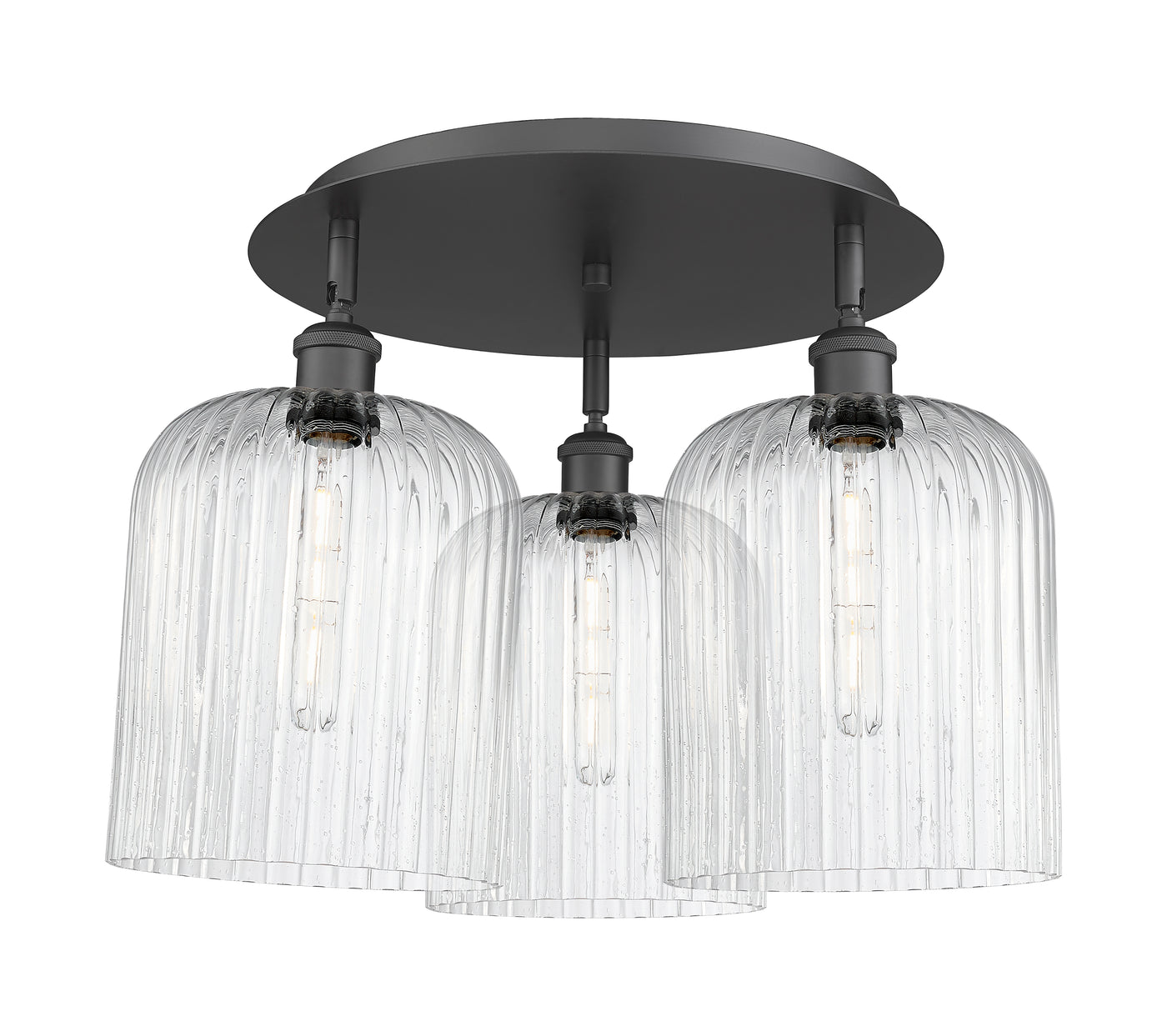 Ballston Semi-Flush Mount Satin Nickel