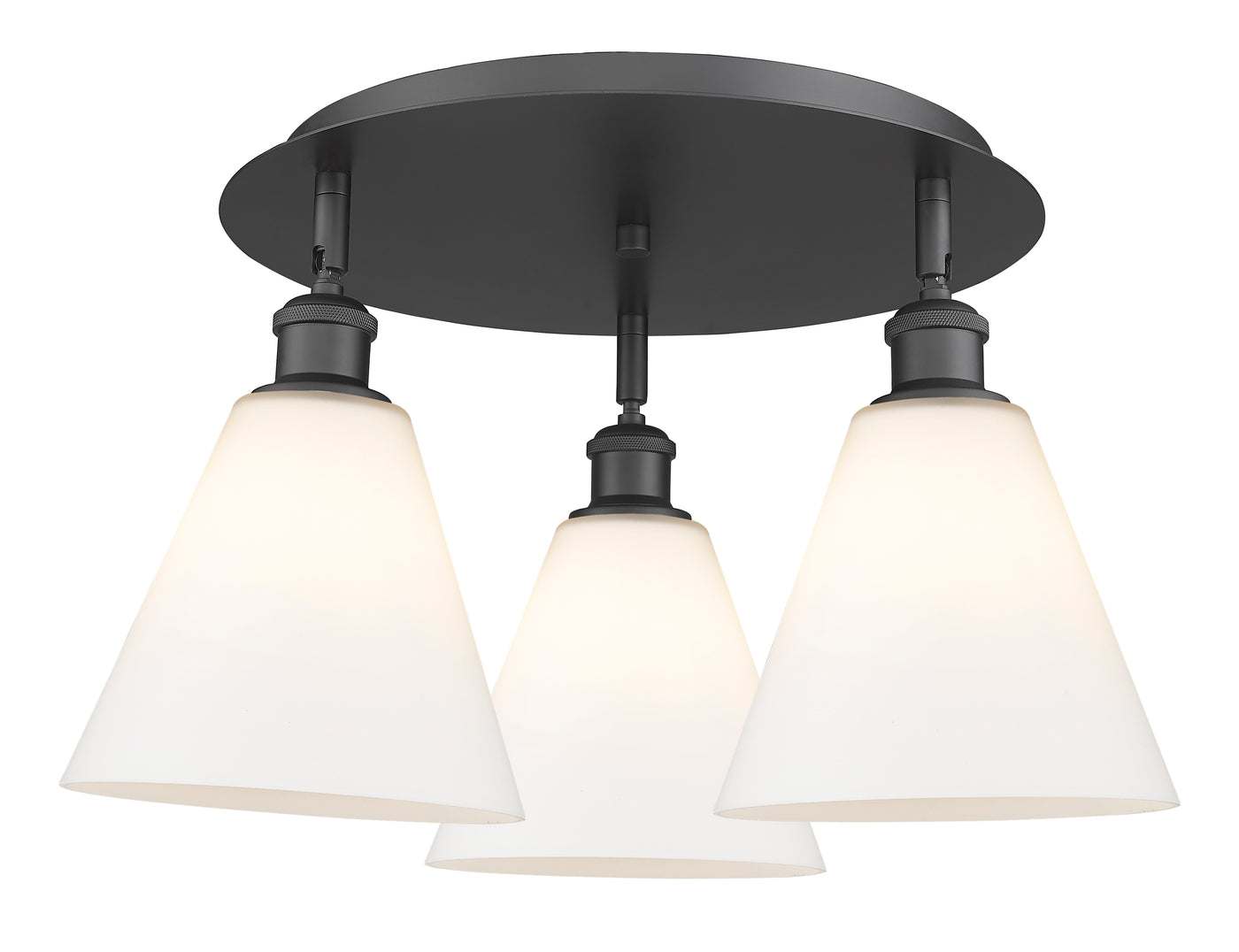Ballston Semi-Flush Mount Satin Nickel Finish