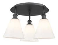 Ballston Semi-Flush Mount Satin Nickel Finish
