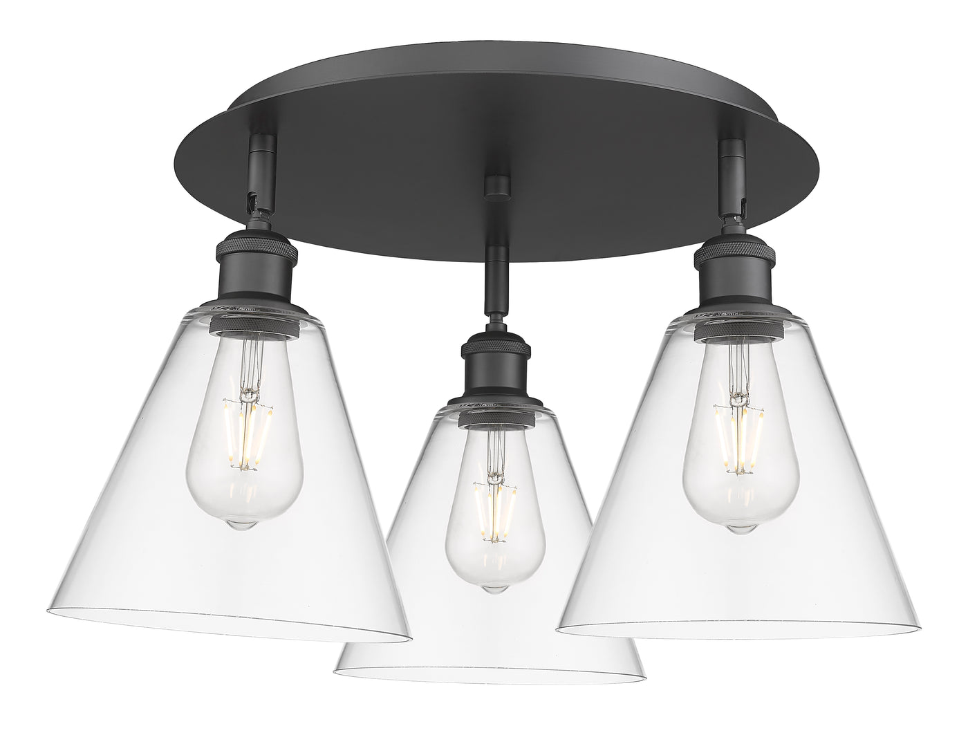 Ballston Semi-Flush Mount Satin Nickel Finish