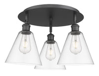 Ballston Semi-Flush Mount Satin Nickel Finish