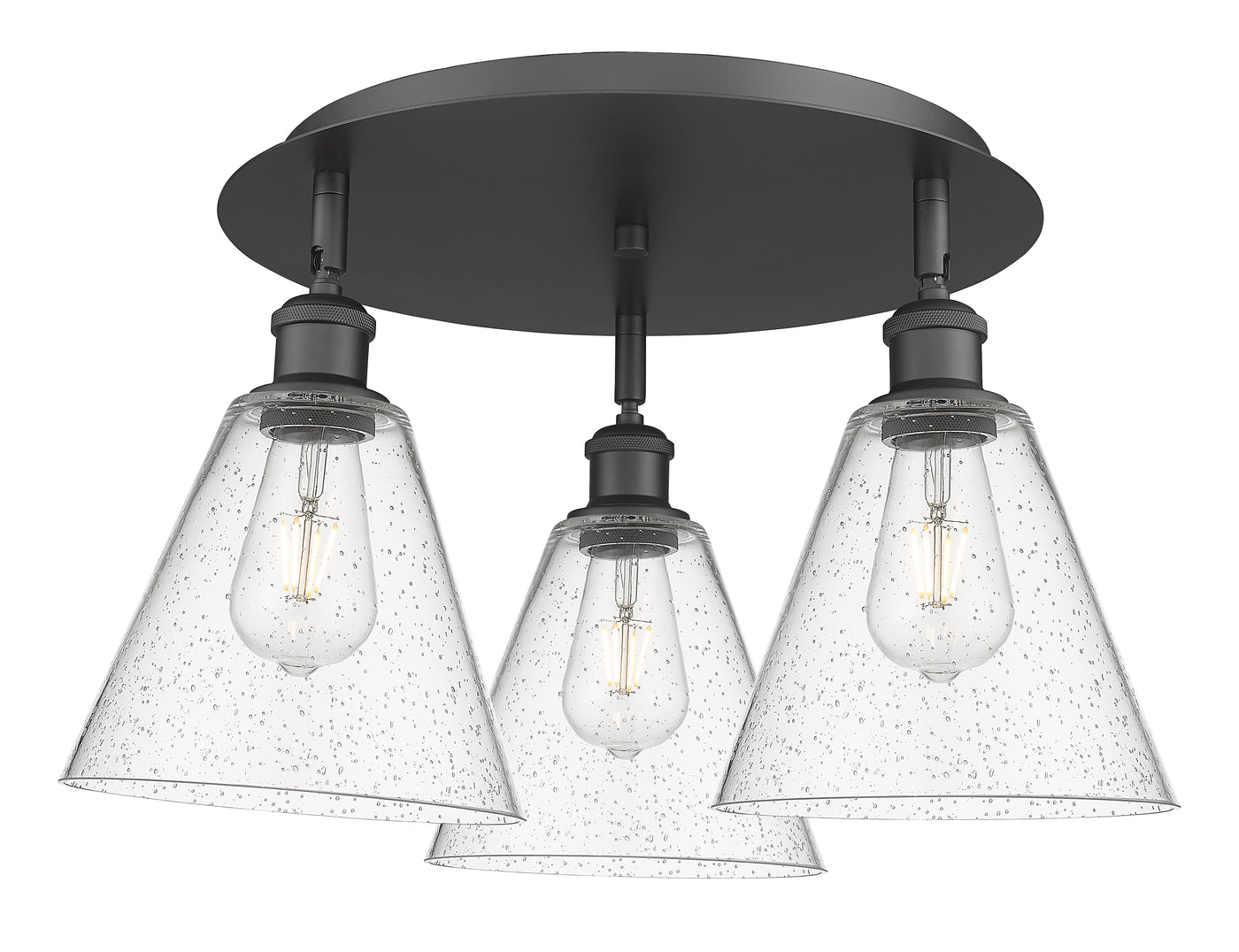 Ballston Semi-Flush Mount Satin Nickel Finish