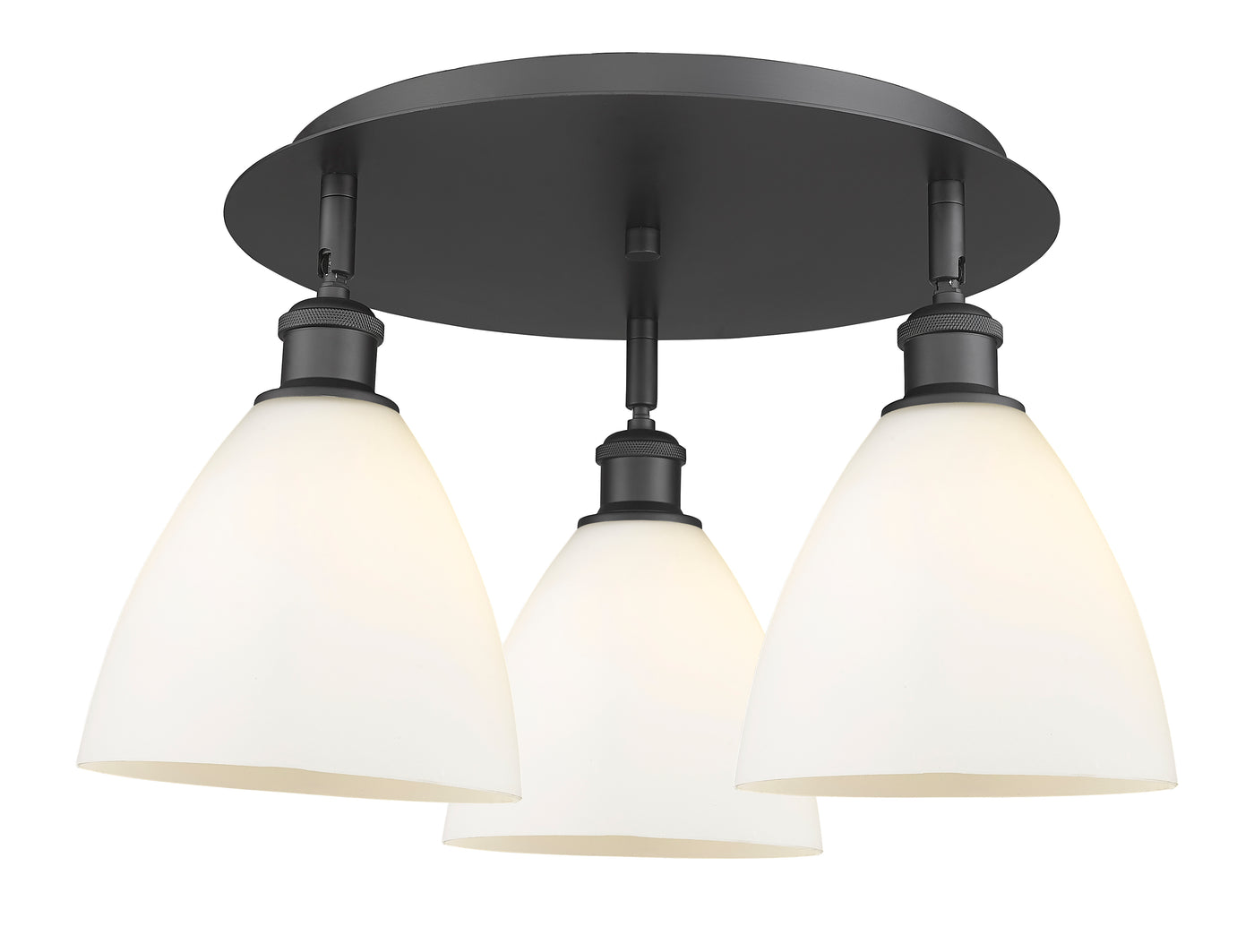 Ballston Semi-Flush Mount Satin Nickel