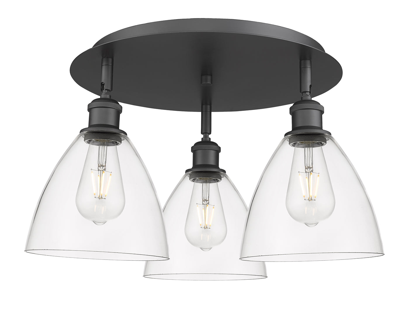 Ballston Semi-Flush Mount Satin Nickel