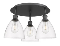 Ballston Semi-Flush Mount Satin Nickel