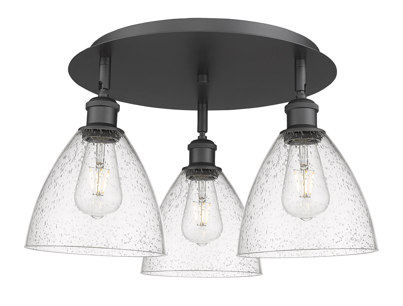 Ballston Semi-Flush Mount Satin Nickel