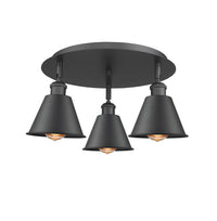Ballston Semi-Flush Mount Satin Nickel