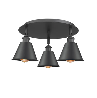 Ballston Semi-Flush Mount Satin Nickel