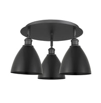 Ballston Semi-Flush Mount Satin Nickel