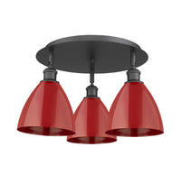 Ballston Semi-Flush Mount Satin Nickel