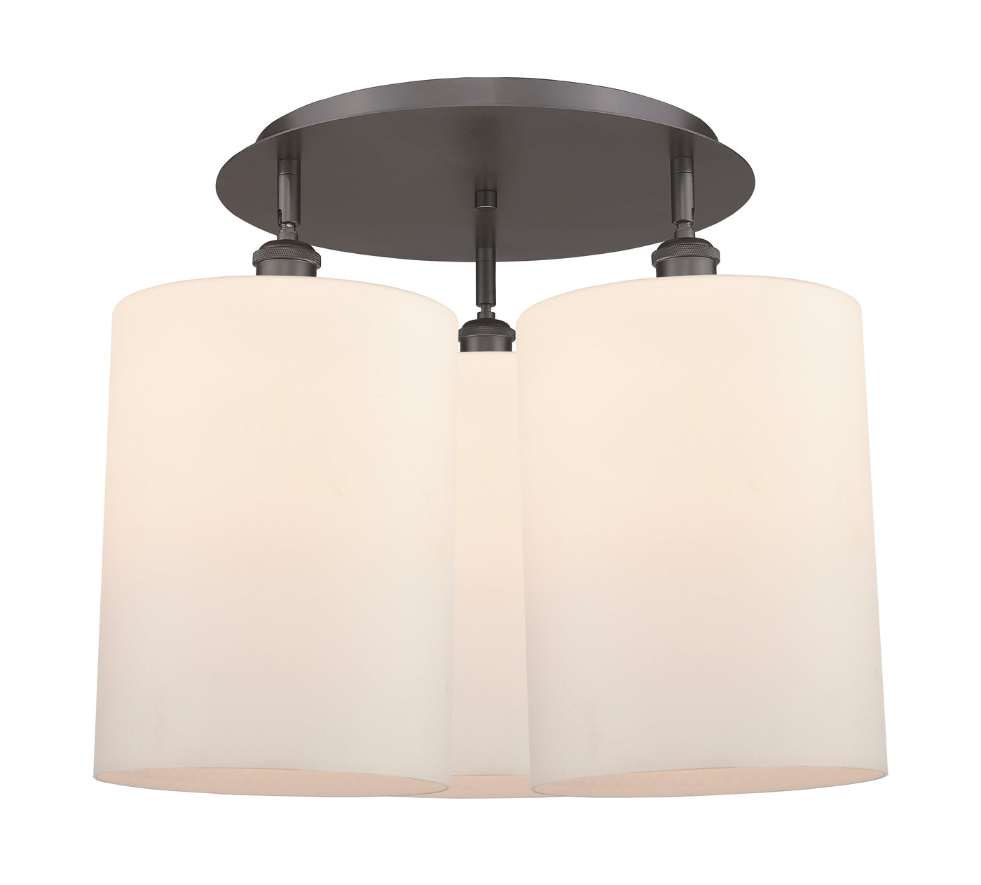 Ballston Semi-Flush Mount Satin Nickel Brass