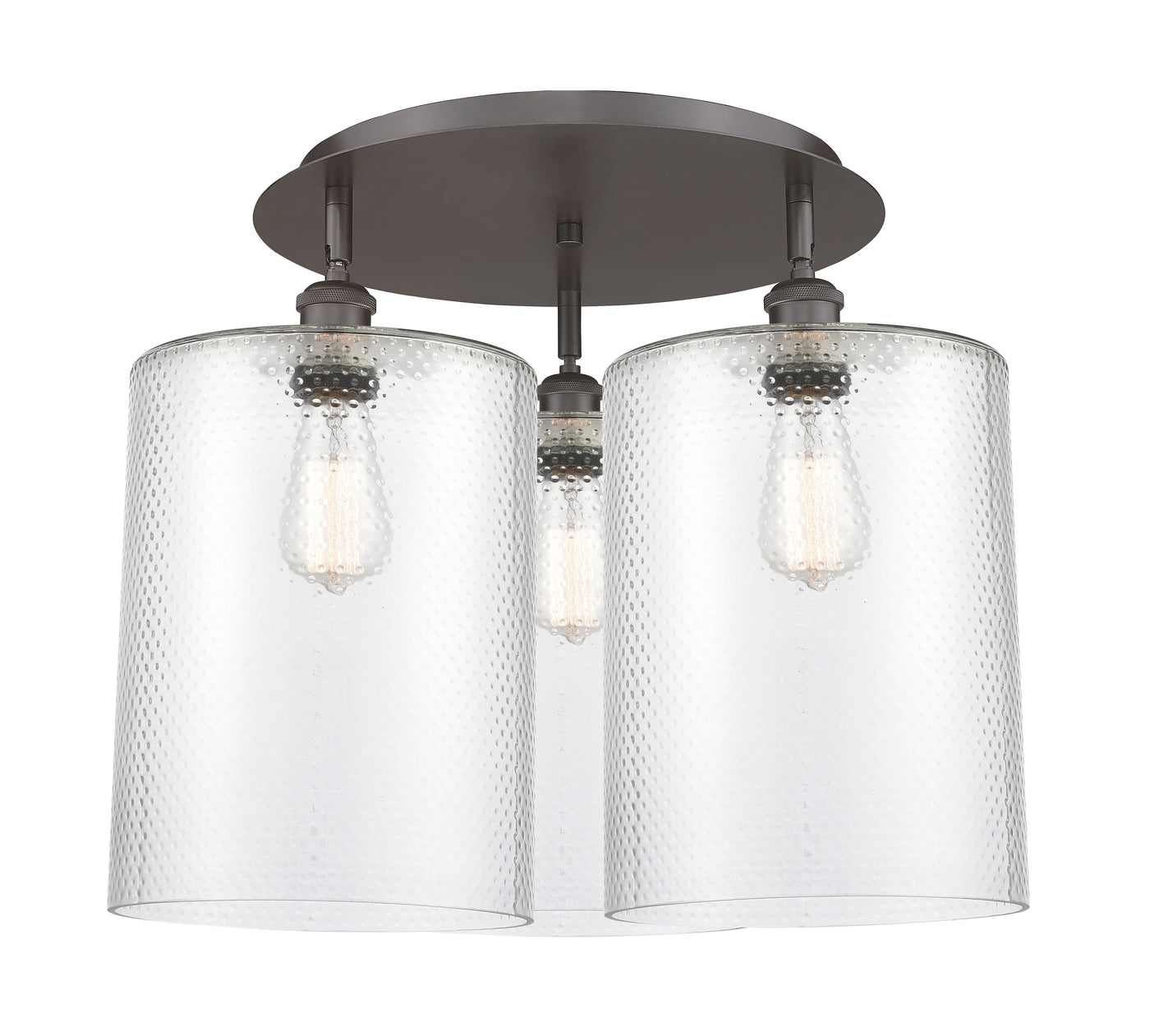 Ballston Semi-Flush Mount Satin Nickel Brass