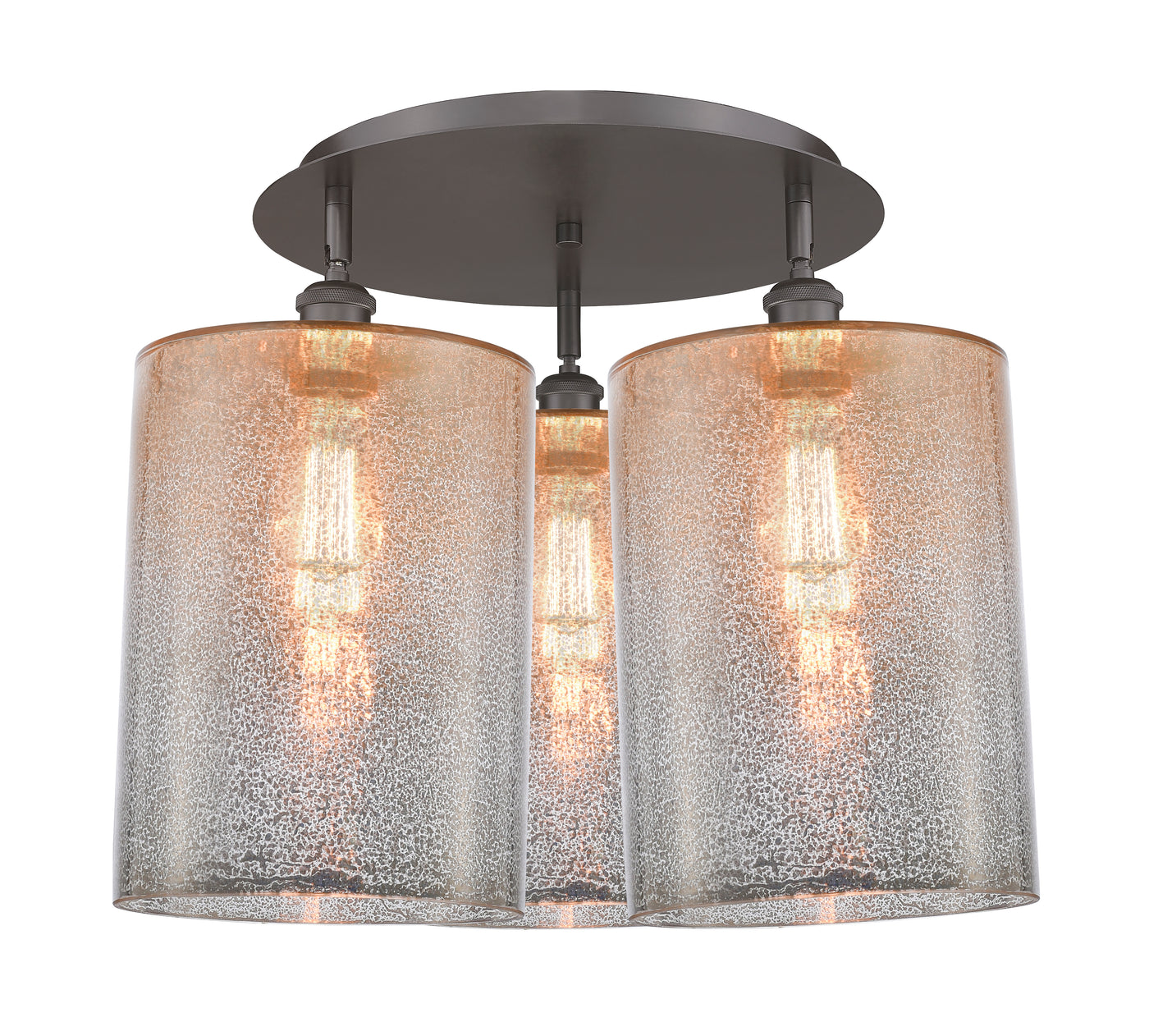Ballston Semi-Flush Mount Satin Nickel Brass