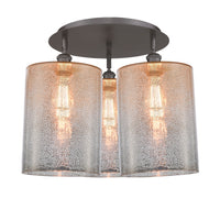 Ballston Semi-Flush Mount Satin Nickel Brass