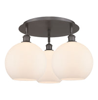 Ballston Semi-Flush Mount Satin Nickel
