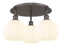 Ballston Semi-Flush Mount Satin Nickel Steel