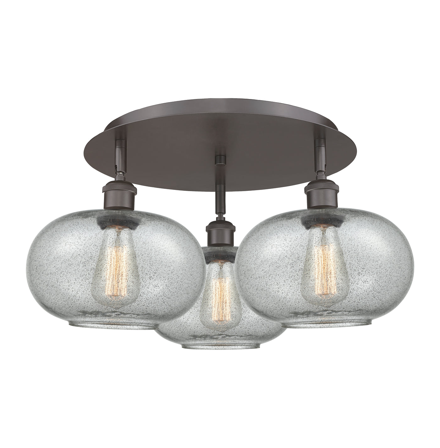 Ballston Semi-Flush Mount Satin Nickel