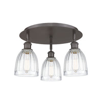 Ballston Semi-Flush Mount Satin Nickel