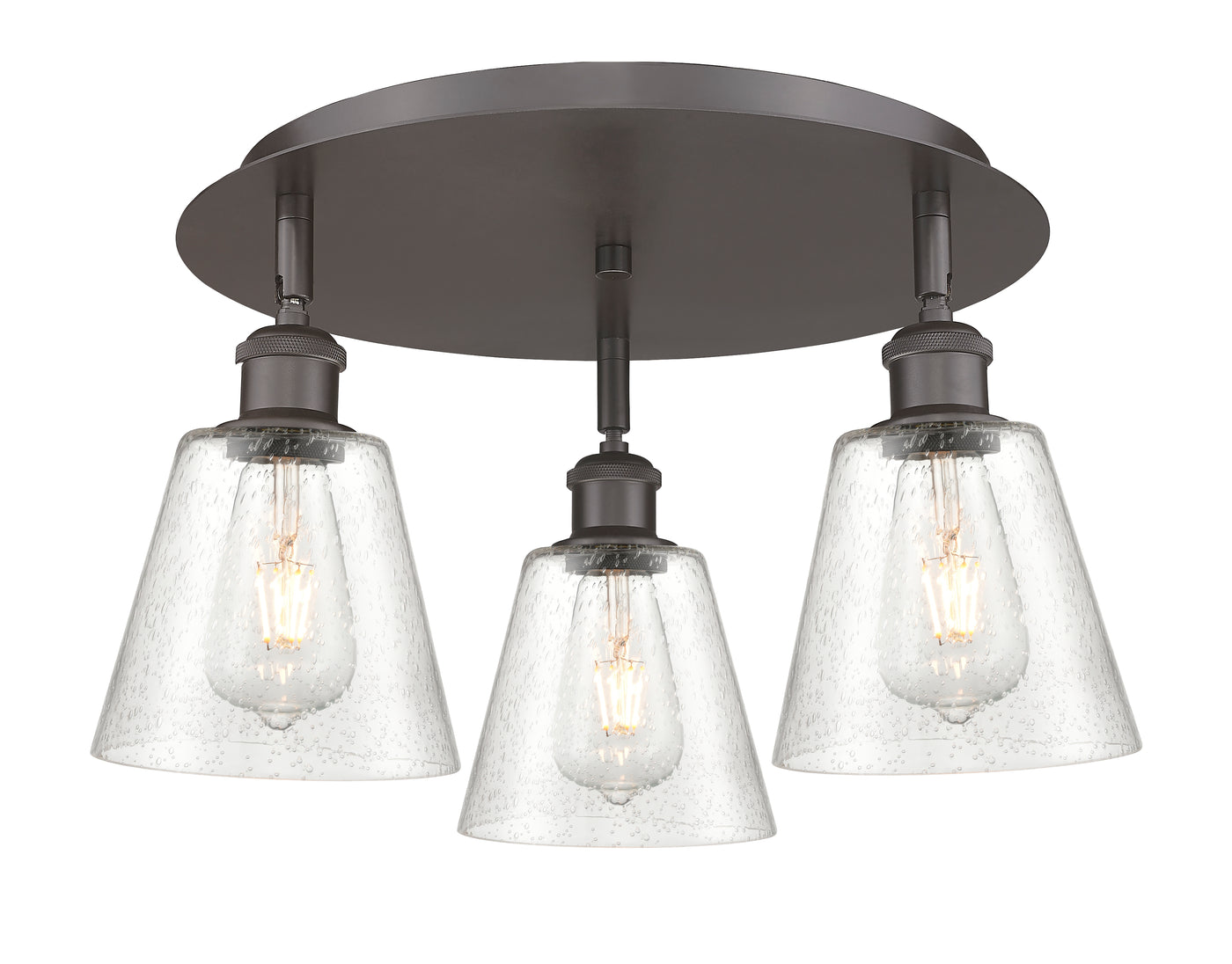 Ballston Semi-Flush Mount Satin Nickel