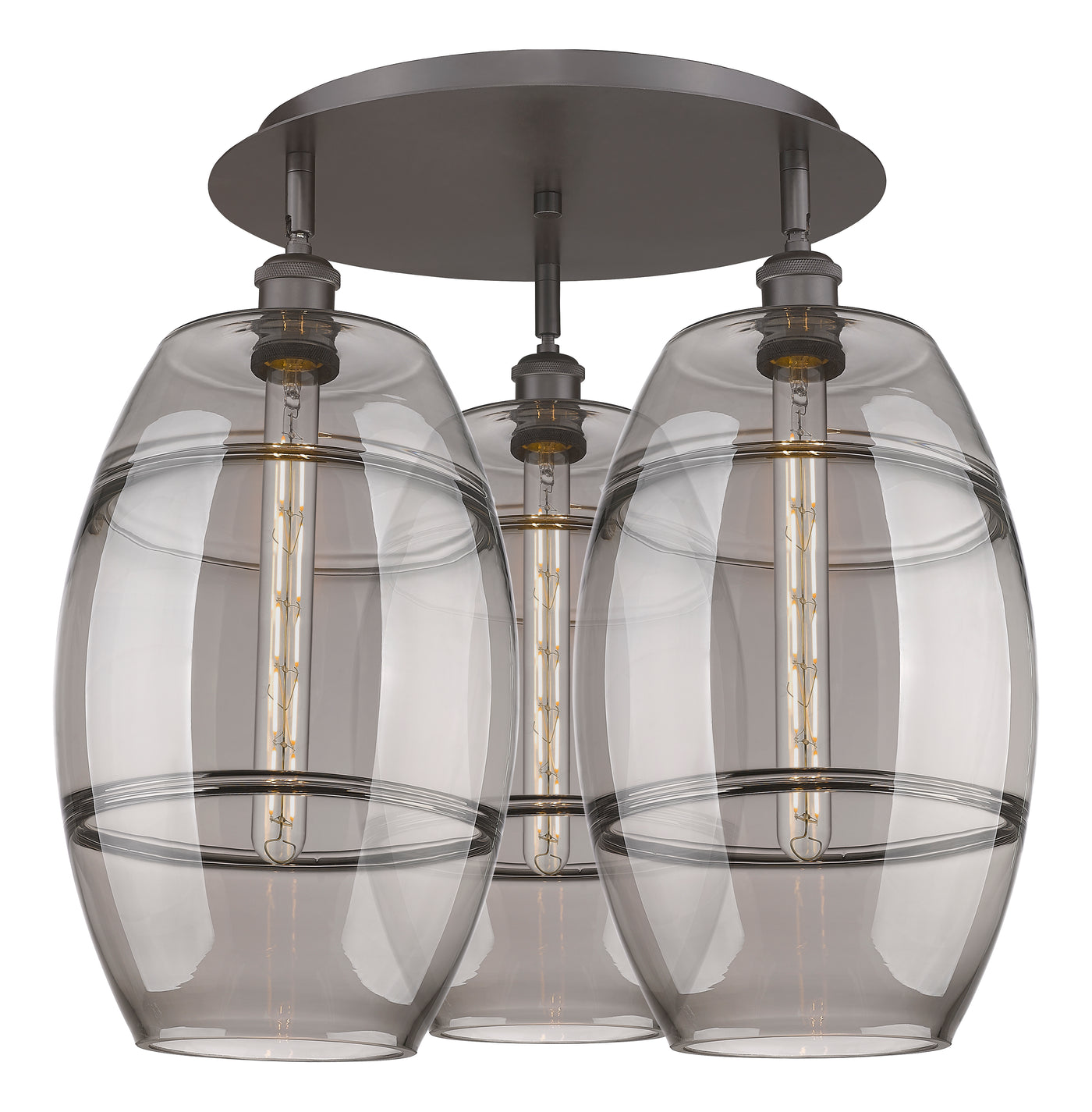 Ballston Semi-Flush Mount Satin Nickel
