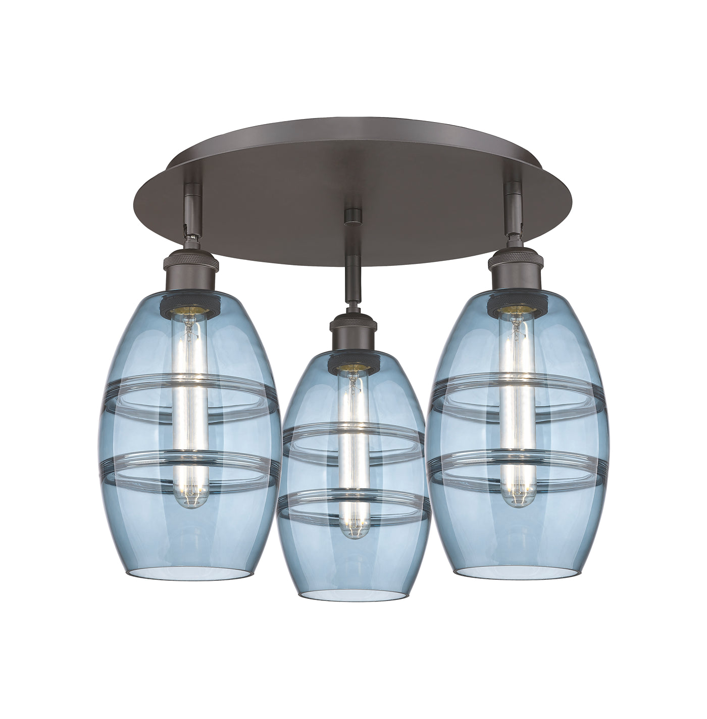 Ballston Semi-Flush Mount Satin Nickel