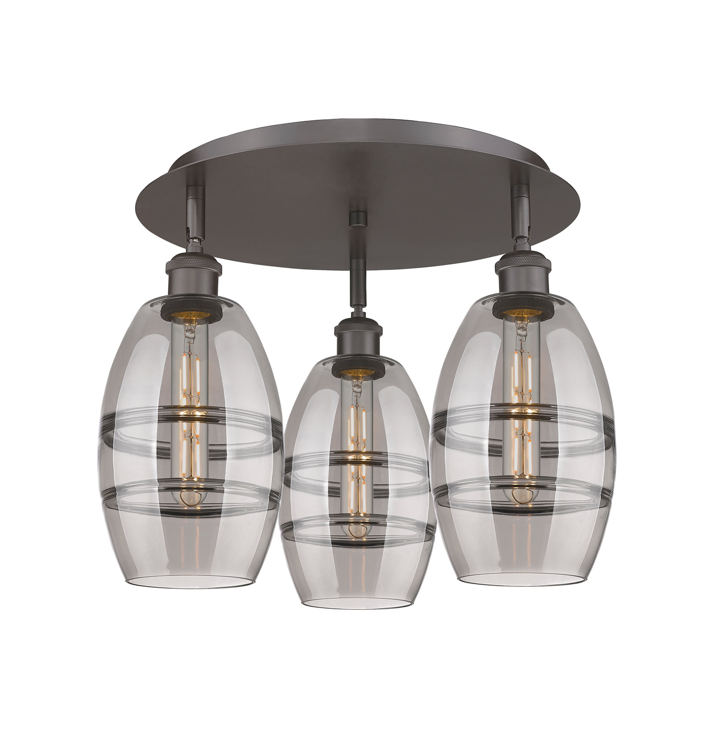Ballston Semi-Flush Mount Satin Nickel