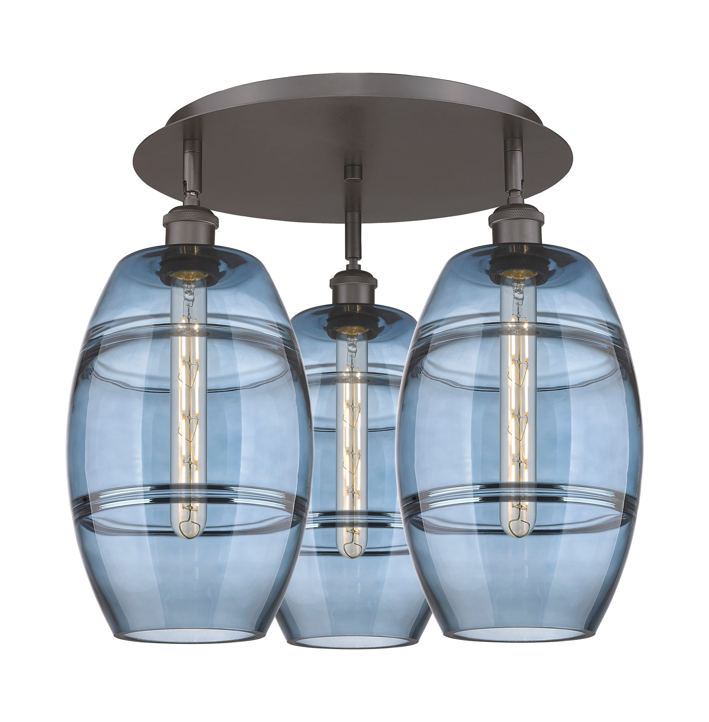Ballston Semi-Flush Mount Satin Nickel