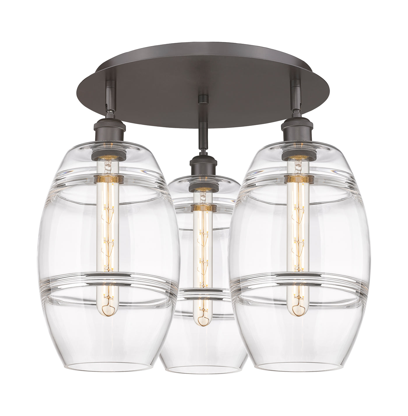 Ballston Semi-Flush Mount Satin Nickel
