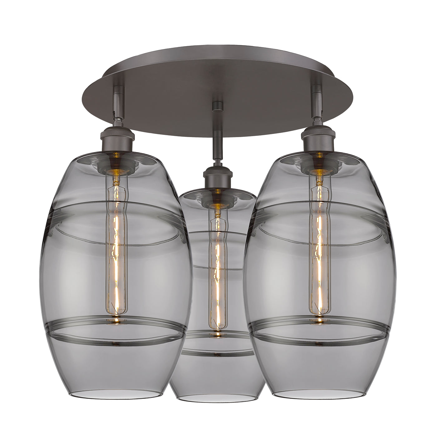 Ballston Semi-Flush Mount Satin Nickel